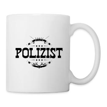Polizist Beruf - Tasse - Weiß - Rechts