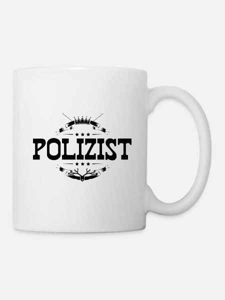 Polizist Beruf - Tasse - Weiß