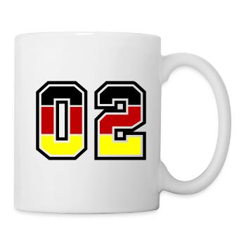 2 Zahl symbol Germany - Tasse - Weiß - Rechts