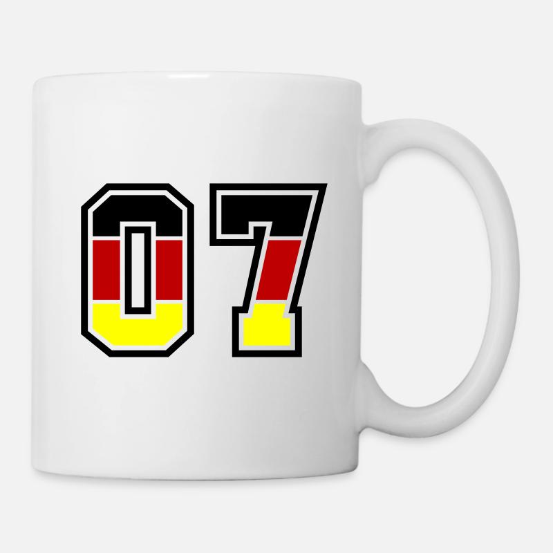 7 Zahl symbol Germany - Tasse - Weiß