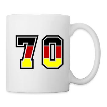 70 Zahl Symbol Germany - Tasse - Weiß - Rechts