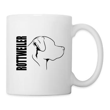 Rottweiler Profil Chiens Chien Wilsigns - Mug blanc - blanc - Droite