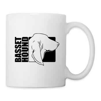 Basset Hound Profile Chiens Chien Wilsigns - Mug blanc - blanc - Droite