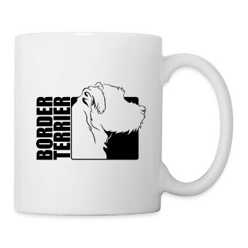 Border Terrier Profil Chiens Chien Wilsigns - Mug blanc - blanc - Droite