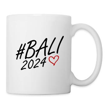 Bali 2024 Herz Reise - Tasse - Weiß - Rechts