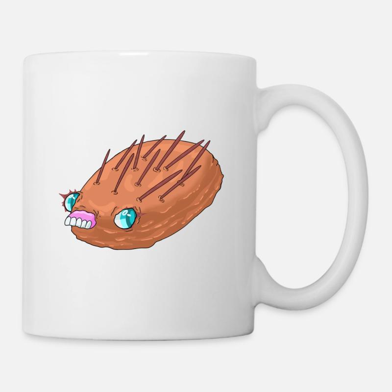 Igel-Kuchen - Tasse - Weiß