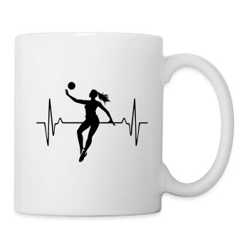 Volleyball Player Pulse Frequency - Mug - white - Right