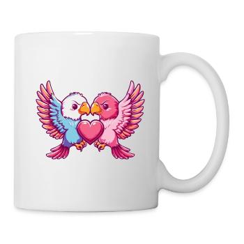 Aigle Couple Amoureux Animal Saint Valentin - Mug blanc - blanc - Droite