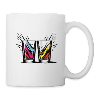 Verre à tequila - Mug blanc - blanc - Droite