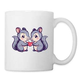 Squirrel Couple Love Couple In Love - Mug - white - Right