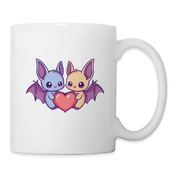 Bat Couple Amour Couple Amoureux - Mug blanc - blanc - Droite