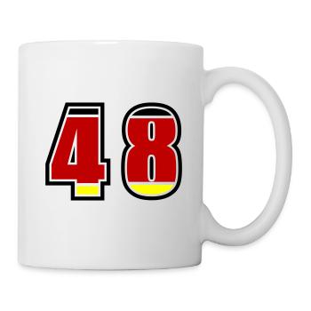 48 Nummer Deutschland Trikot - Tasse - Weiß - Rechts