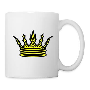 Krone King Symbol - Tasse - Weiß - Rechts
