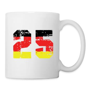 25 Number Germany Jersey - Mug - white - Right