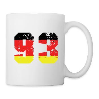 93 Number Germany Jersey - Mug - white - Right