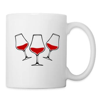 Red Wine Glass Wine Symbol - Mug - white - Right