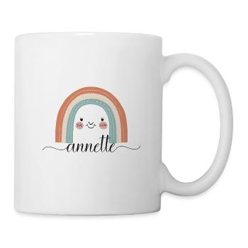 Annette! Rainbow, customisable - Mug - white - Right
