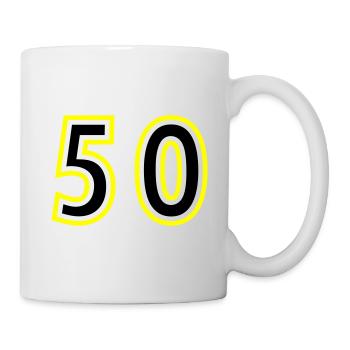 52 Zahl College - Tasse - Weiß - Rechts