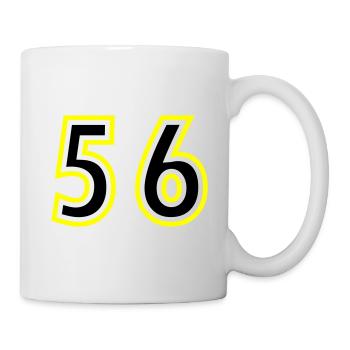 56 Zahl College - Tasse - Weiß - Rechts
