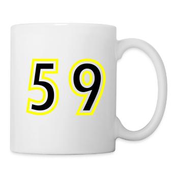59 Zahl College - Tasse - Weiß - Rechts