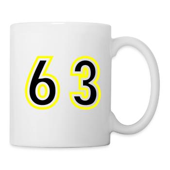 63 Number College - Mug - white - Right