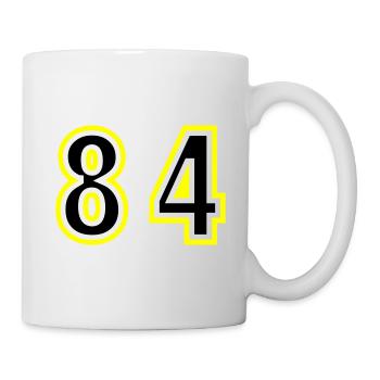 84 Zahl College - Tasse - Weiß - Rechts
