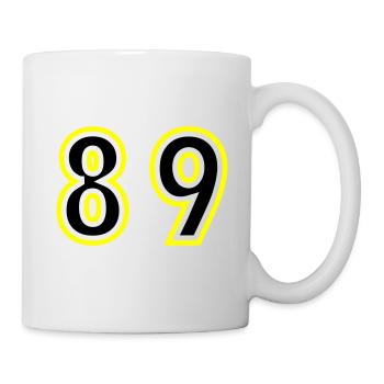 89 Zahl College - Tasse - Weiß - Rechts