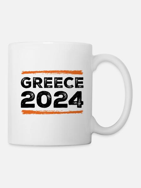 Greece 2024 Spruch - Tasse - Weiß