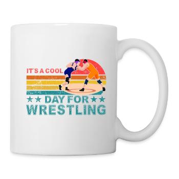 C’est une journée cool pour la lutte - Mug blanc - blanc - Droite