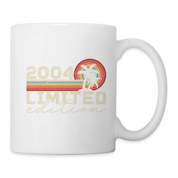 Jahrgang 2004 Retro 2004 Jubiläumsgeschenk - Tasse - Weiß - Rechts