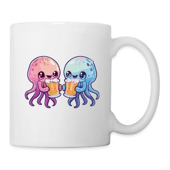 Jellyfish Bière Drôle De Fête - Mug blanc - blanc - Droite