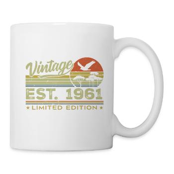 Vintage 1961 Awesome Since 1961 Gift 1961 Retro - Mug - white - Right