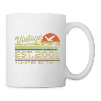Vintage 2001 Fantastisch seit 2001 Geschenk 2001 Retro - Tasse - Weiß - Rechts