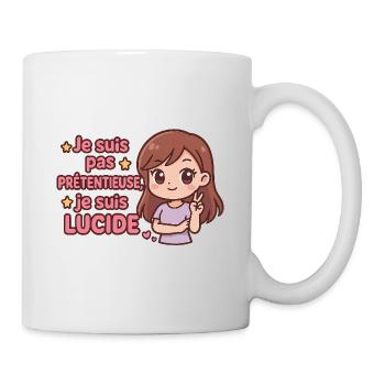 I'm not pretentious – kawaii lucid girl - Mug - white - Right