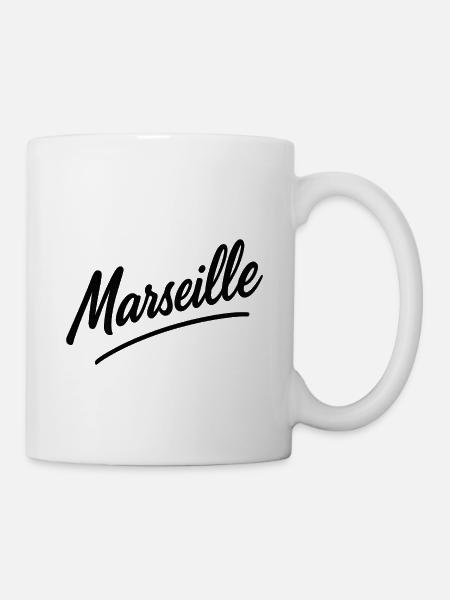 Marseille Script Swing - Mug - white