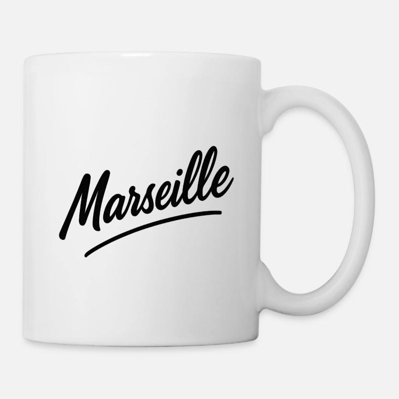 Swing de l’écriture de Marseille - Mug blanc - blanc