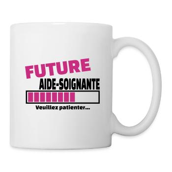 future aide-soignante - Mug blanc - blanc - Droite