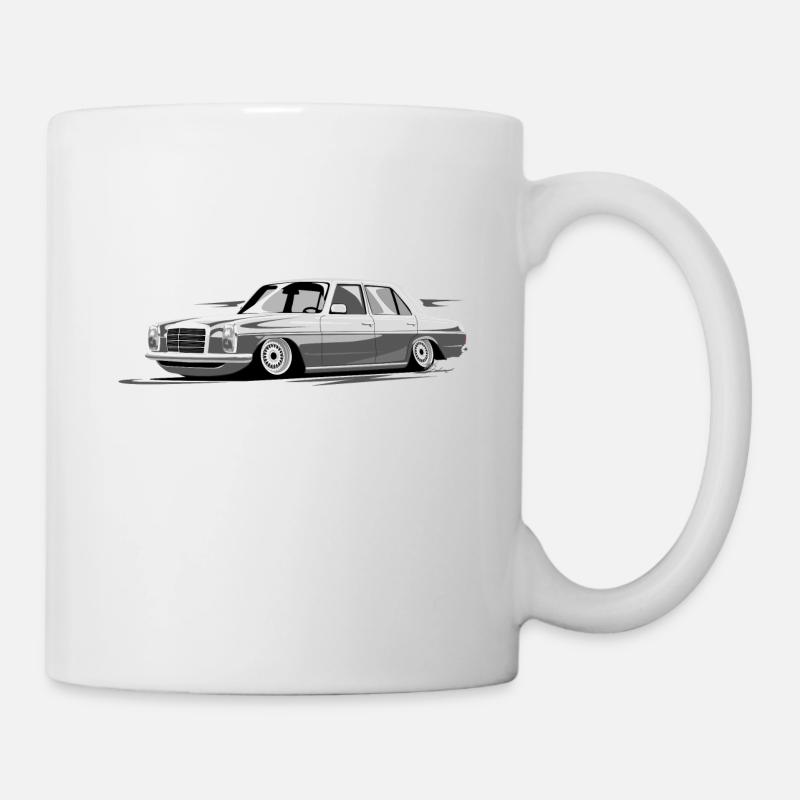 rétro W115, Strichacht - Mug blanc - blanc
