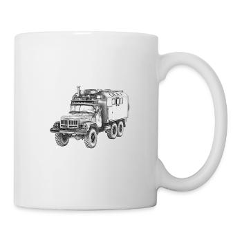 ZIL 131 Russischer Militär-LKW der NVA - Tasse - Weiß - Rechts