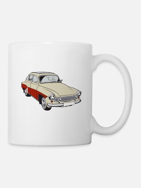 IFA Wartburg 311 rot - Tasse - Weiß
