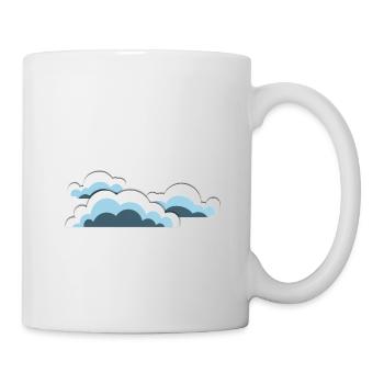Des nuages - Mug blanc - blanc - Droite