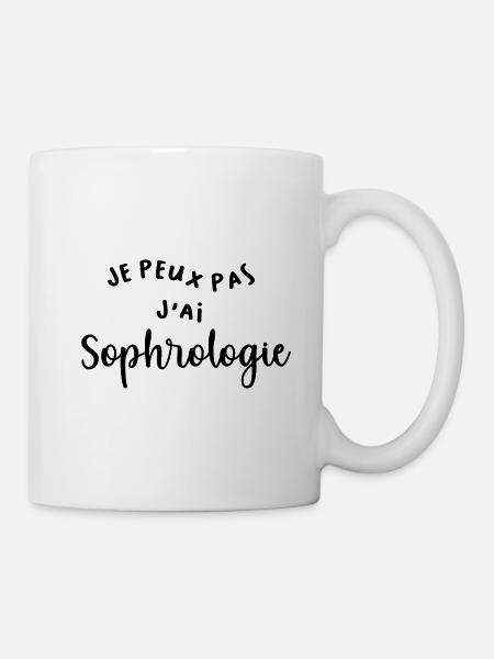 Je peux pas sophrologie cadeau humour vintage noël - Mug blanc - blanc