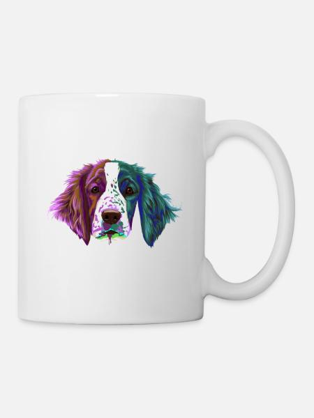 Splash Welsh Springer Spaniel chien - Mug blanc - blanc