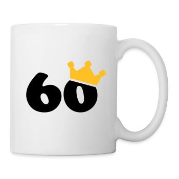 60 crown 60 birthday 60 years - Mug - white - Right