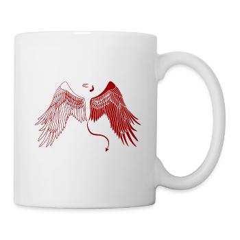 Which One Will Guide Me Today – Angel Demon Devil - Mug - white - Right