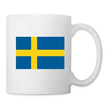 Schweden Flagge - Tasse - Weiß - Rechts