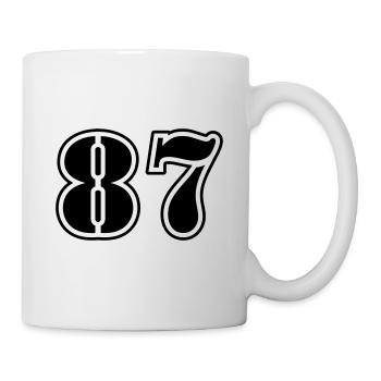 Symbole numérique 87 - Mug blanc - blanc - Droite