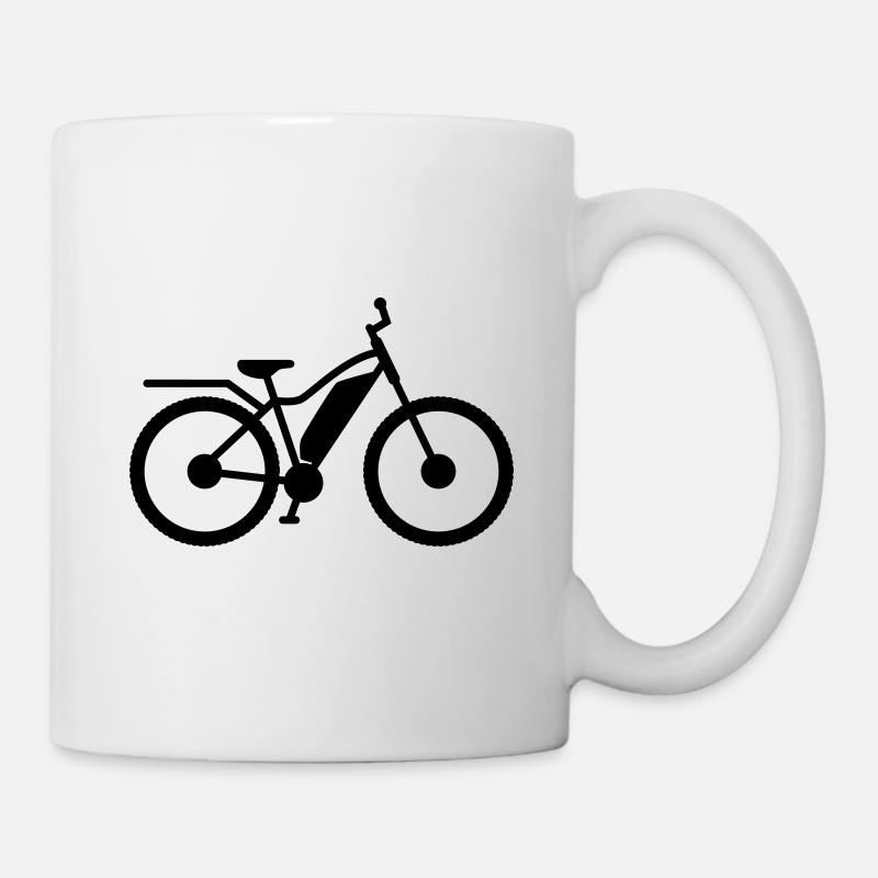 ebike fahrrad - Tasse - Weiß