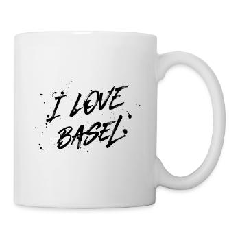 I Love Basel - Tasse - Weiß - Rechts