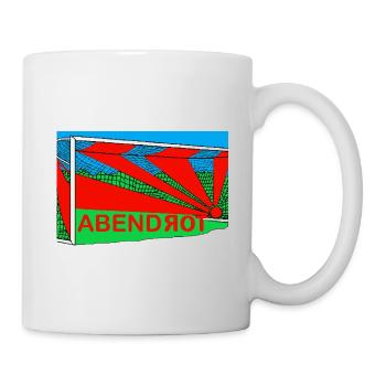 Fussball, Wiltsch, Tor, Rot, Ball - Tasse - Weiß - Rechts